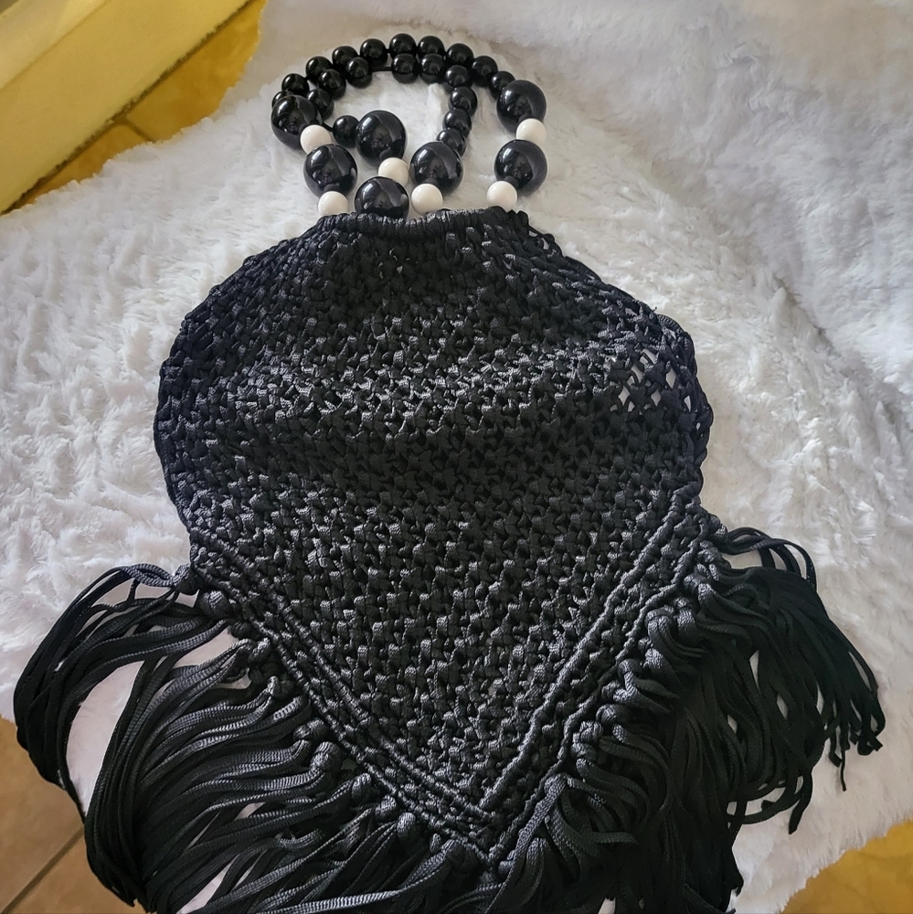Women's festival fringes ,macrama,boho bag.